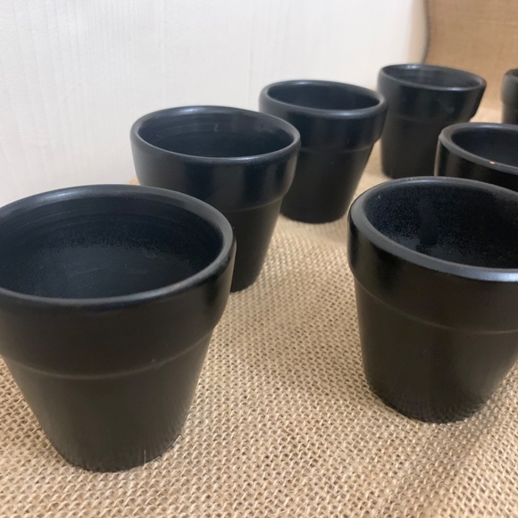 10 Black "Flower Pot" Party Favors - Picture 11 of 12